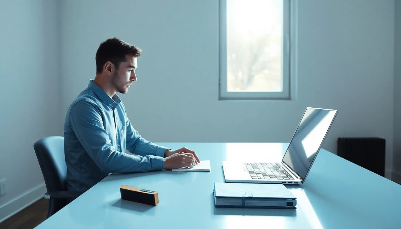 Interaktive Benutzeroberfläche von Microsoft Windows 11 auf einem modernen Arbeitsplatz dargestellt.
