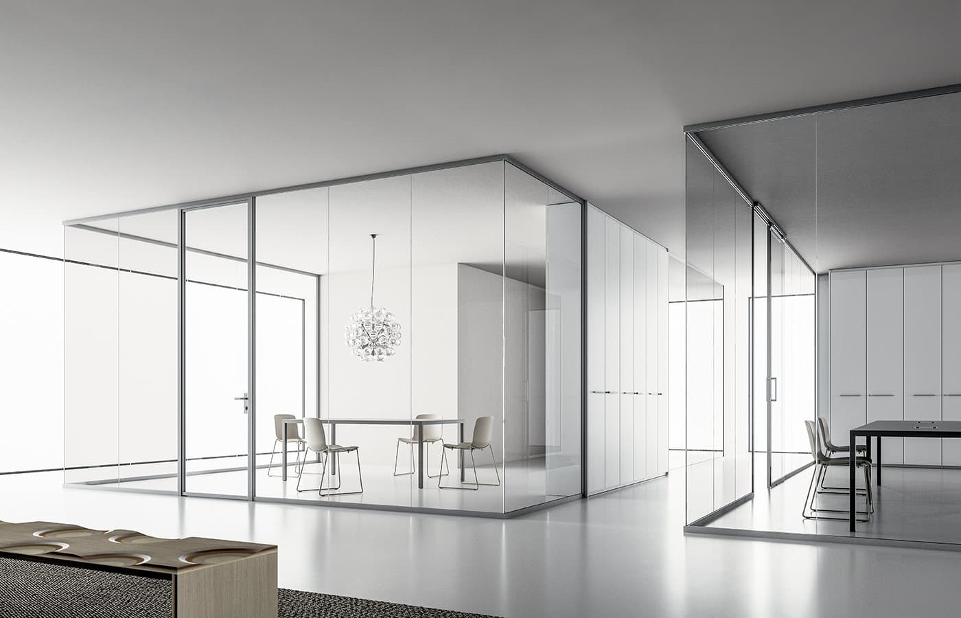 Flexible Raumgestaltung mit Glastrennwände Krefeld von Glasbau West