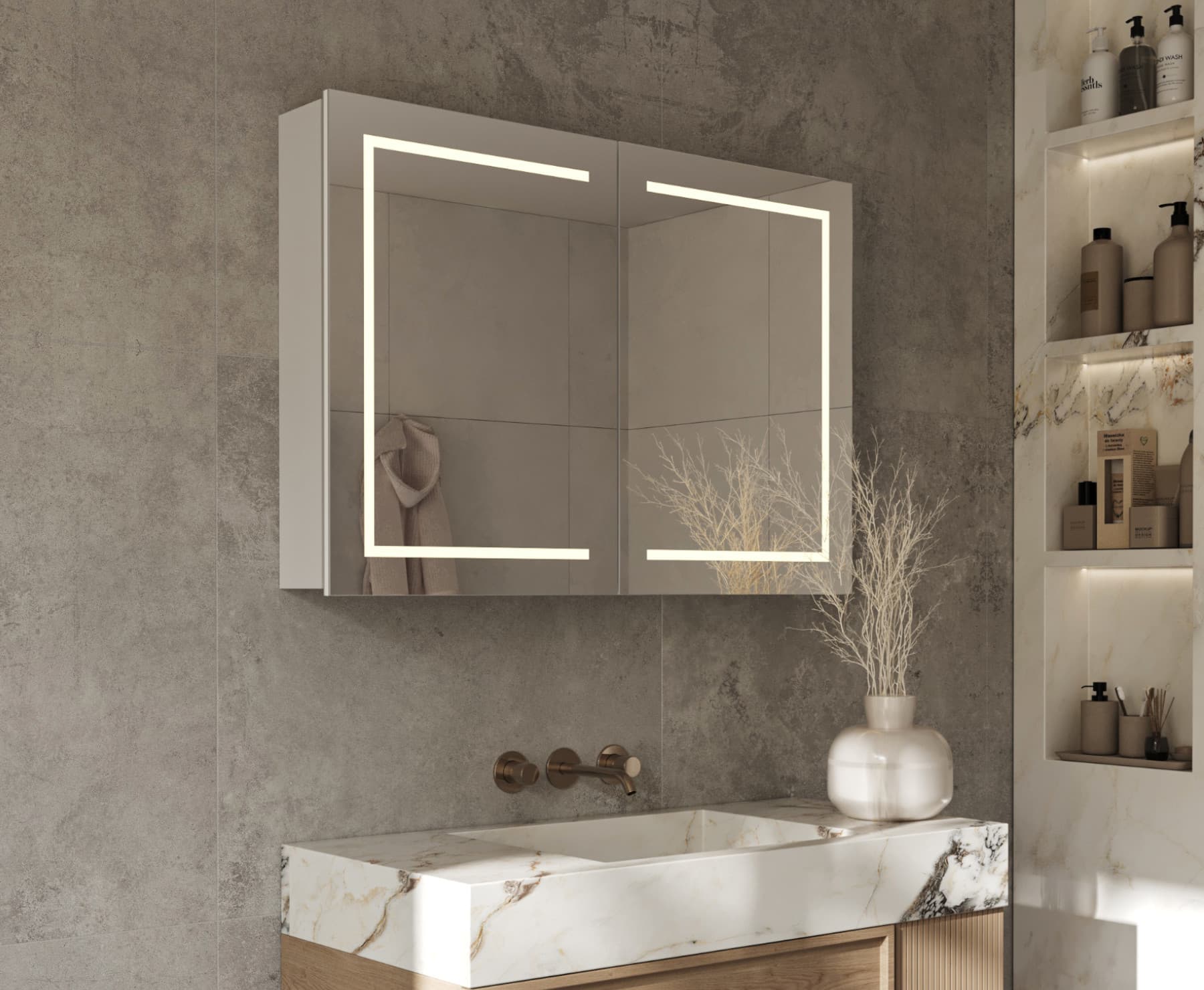 Elegante Lösungen für Ihr Badezimmer: Der sonni Spiegelschrank