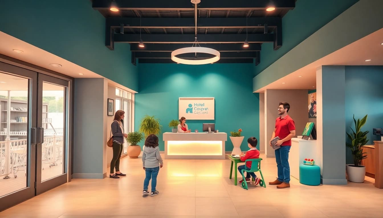 Entdecken Sie das einladende Hotel nahe Playmobil Funpark mit freundlichem Personal und kinderfreundlichen Bereichen.