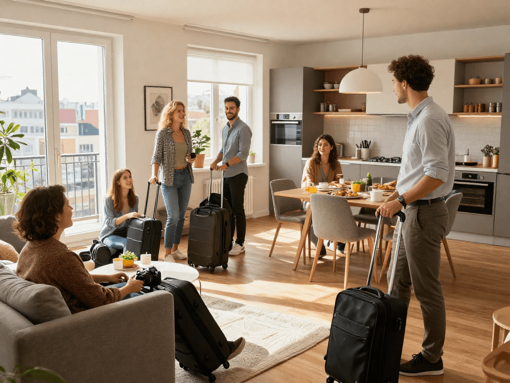 Monteurzimmer mieten Hannover, komfortable Unterkunft für Geschäftsreisende in modernem Apartment.