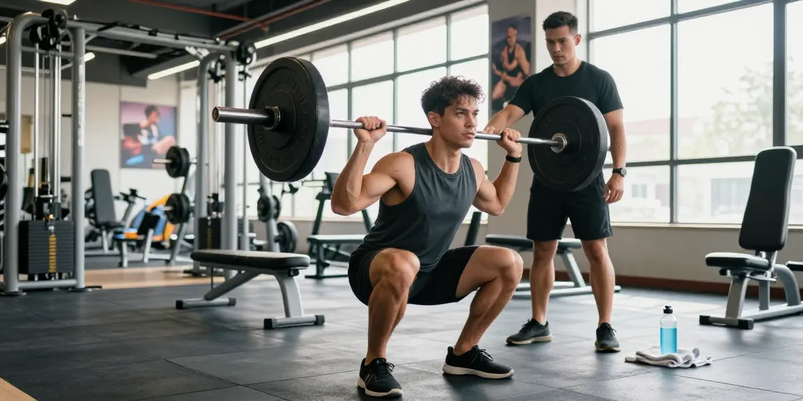 Anabolika Shop - Powerful fitness scene showing a dedicated bodybuilder lifting weights with determination in a modern gym.