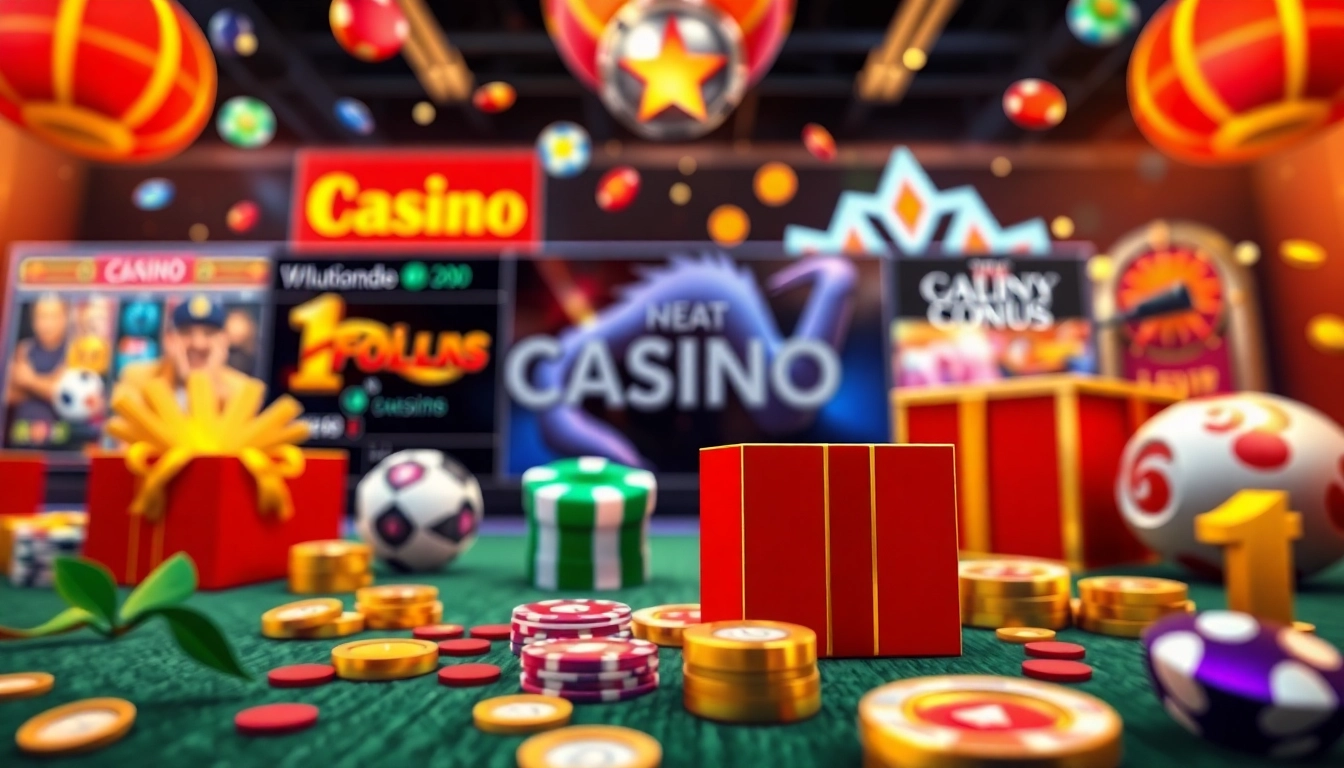 Präsentation der besten Online Casinos ohne deutsche Lizenz mit spannenden Spielelementen und lebendigen Farben.