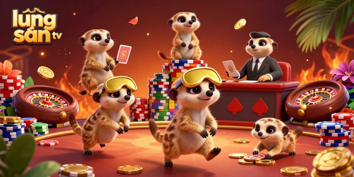 Experience thrilling betting action at lương sơn tv with engaging meerkat-themed casino scene.