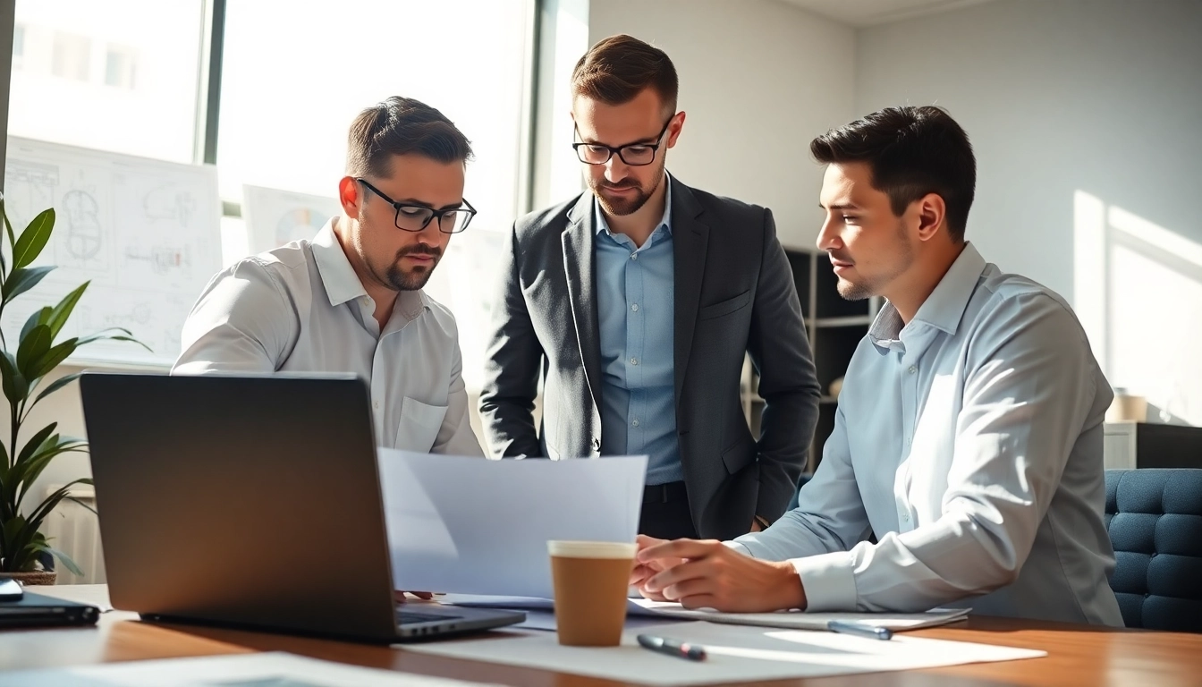 Headhunter Ingenieure treffen sich zur Beratung über Karrieremöglichkeiten für Ingenieure.
