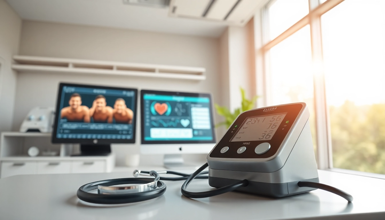 Deus medical equipment arranged in a bright, professional clinic environment.