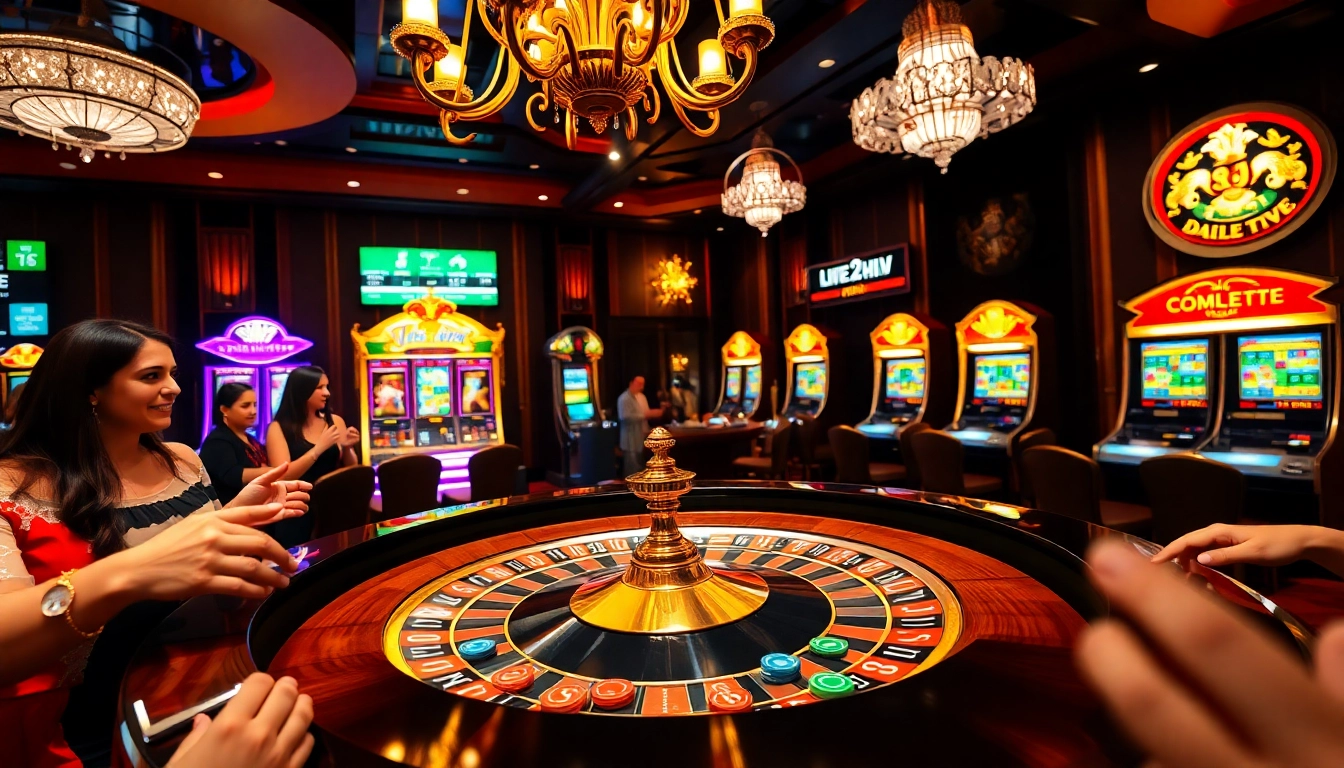 Exciting roulette gameplay at Vao luoi tv, showcasing colorful chips and vibrant casino atmosphere.