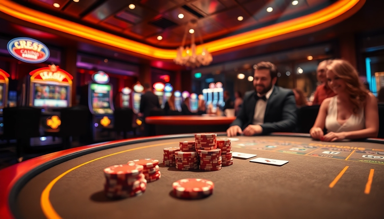 Erlebe die besten Online Casinos mit aufregenden Spielen, hochwertigen Spielautomaten und traditionellen Spieltischen in einem eleganten Ambiente.