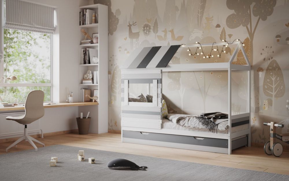 Entdecke das TiCAA Hausbett 90x200 – stilvoll und funktional