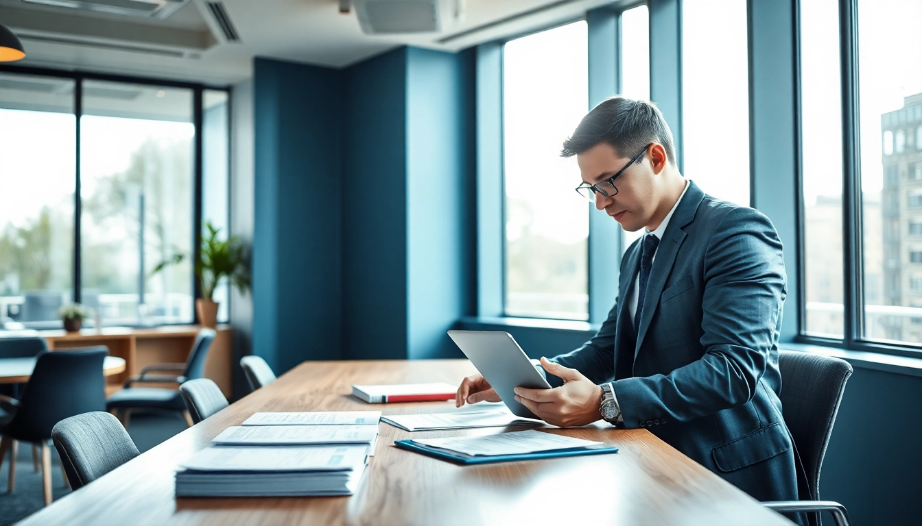 Headhunter Gastronomie analysiert Bewerbungsunterlagen in modernem Büro.