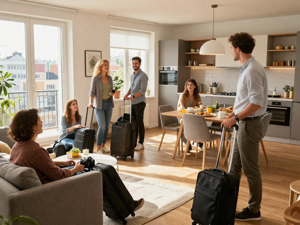 Monteurzimmer mieten Hannover, komfortable Unterkunft für Geschäftsreisende in modernem Apartment.