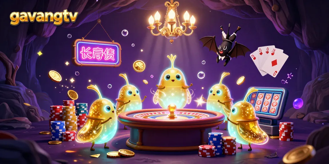 Experience the thrilling atmosphere of gambling with glowworms at gavangtv's whimsical casino.