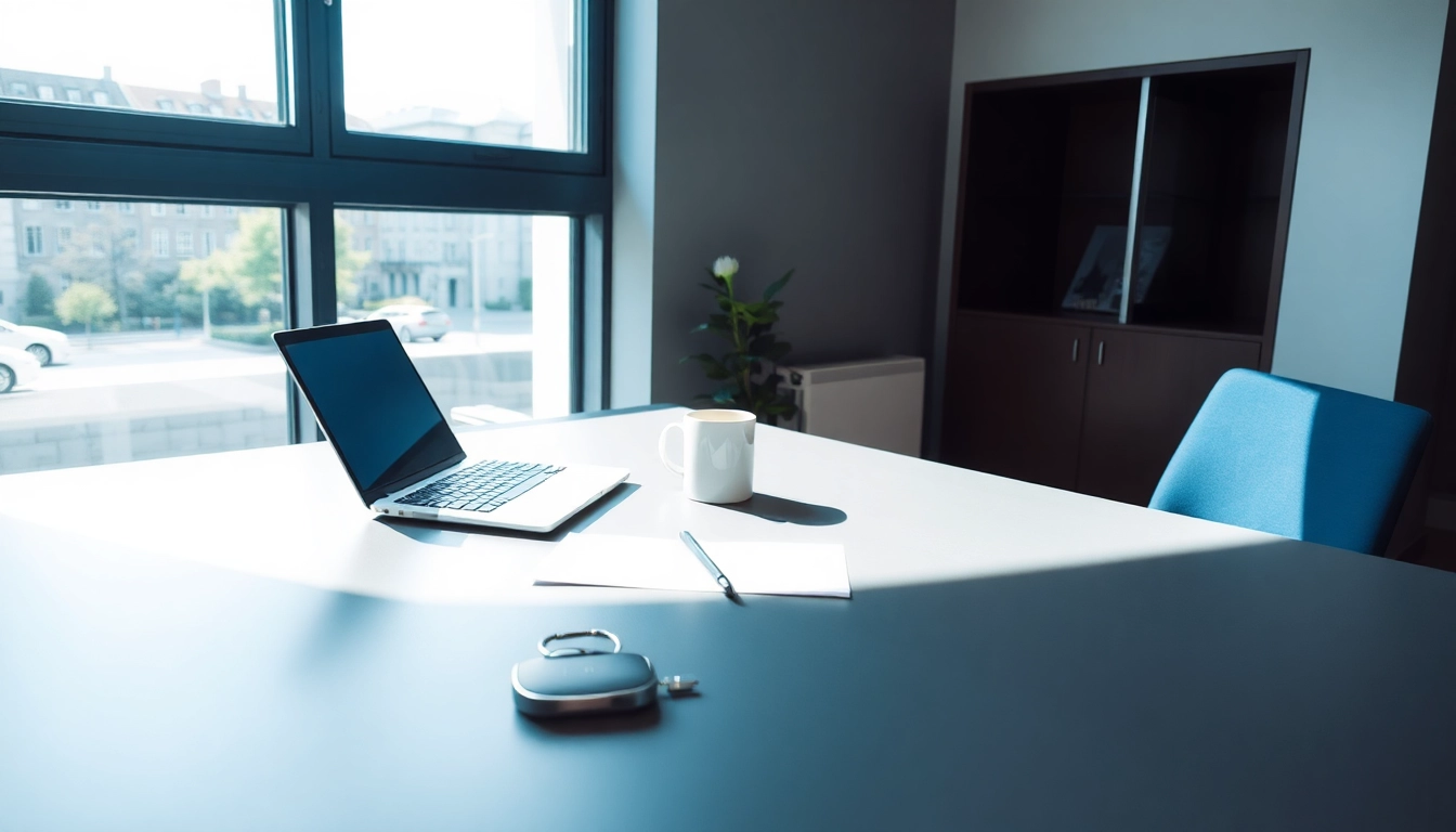 Professioneller Headhunter München bei der Arbeit am Schreibtisch.