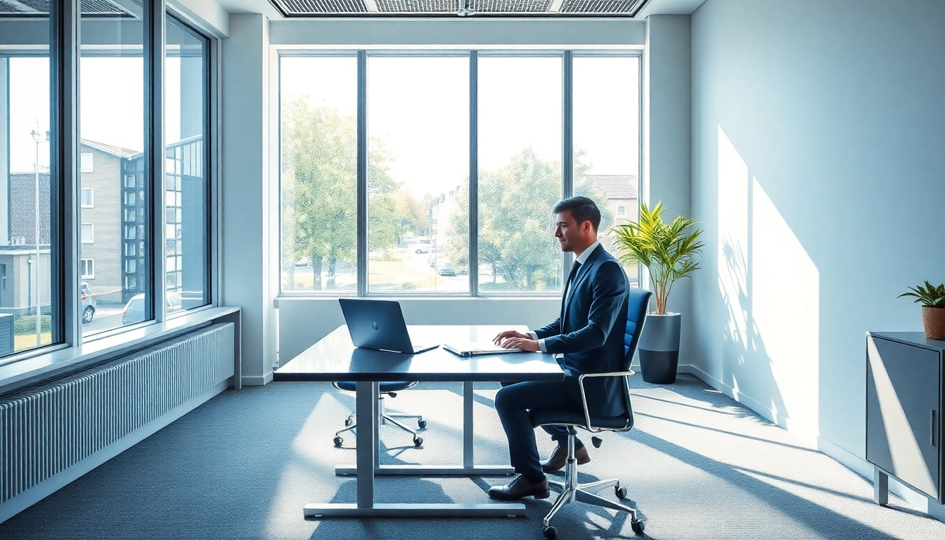 Headhunter Mühlheim: Professionelle Büroatmosphäre mit Laptop und Dokumenten.