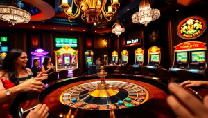 Exciting roulette gameplay at Vao luoi tv, showcasing colorful chips and vibrant casino atmosphere.