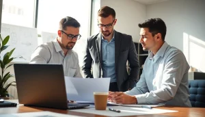 Headhunter Ingenieure treffen sich zur Beratung über Karrieremöglichkeiten für Ingenieure.